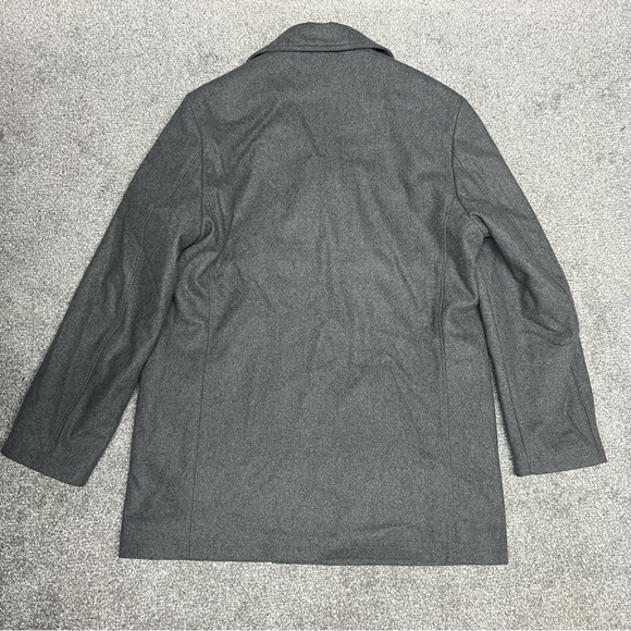 Ralph Lauren Pea Coat Mens Size 44L Gray Double Breasted Naval Wool Blend - Picture 5 of 10